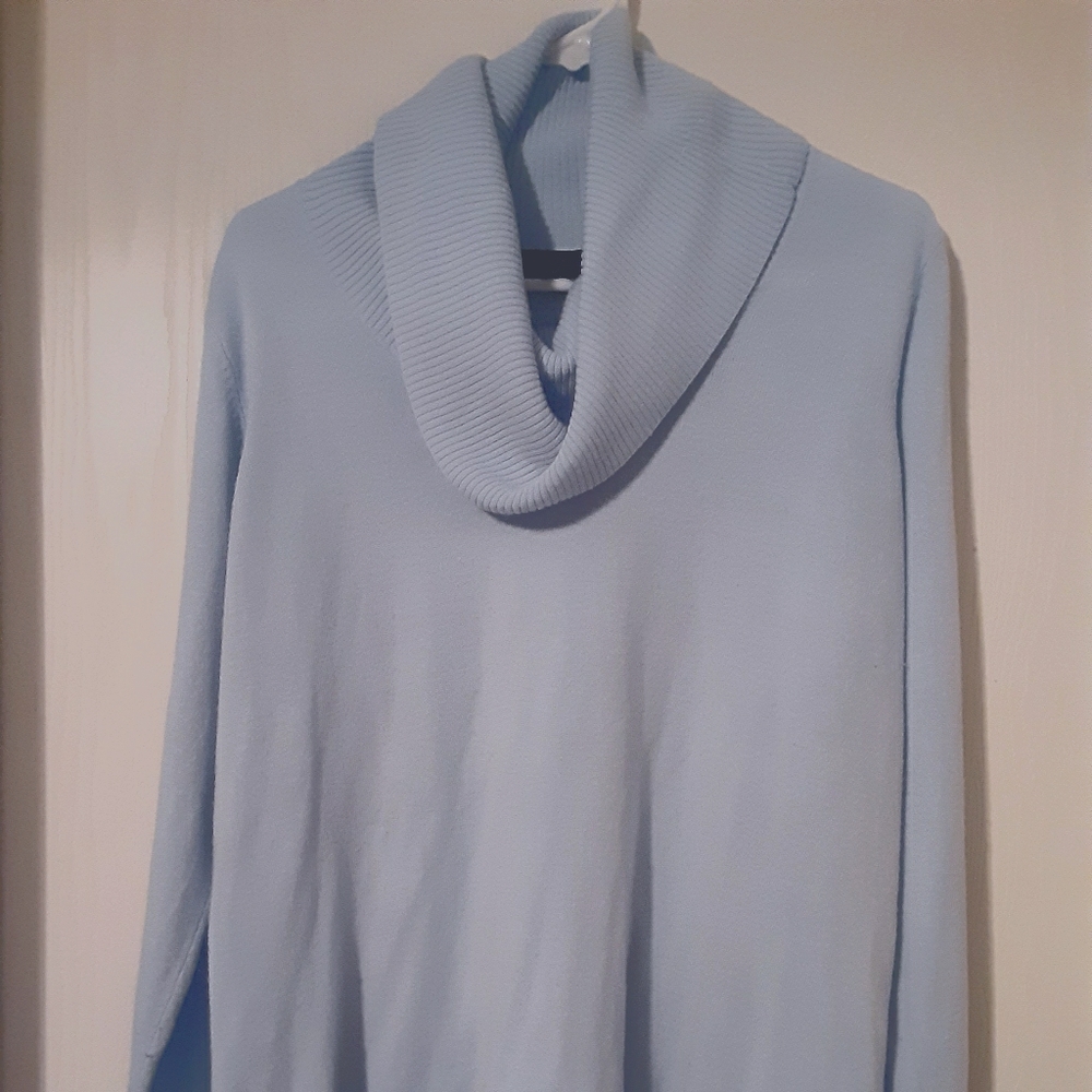 Lane Bryant Very soft  Baby Blue Cowl Neck  Sweate